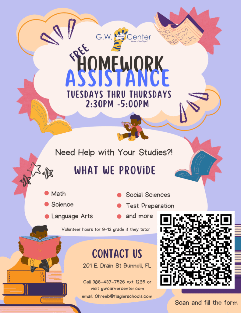 Homework Assistance Tuesday - Thursday
